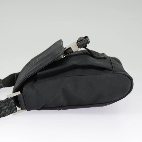 PRADA Shoulder Pouch Nylon Black Silver Auth - Picture 3 of 16